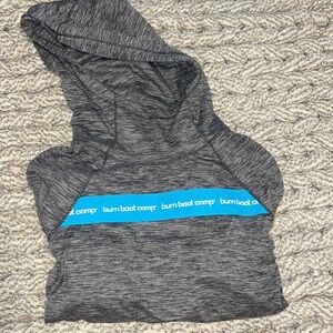 Burn Boot Camp Gray Pullover with hood